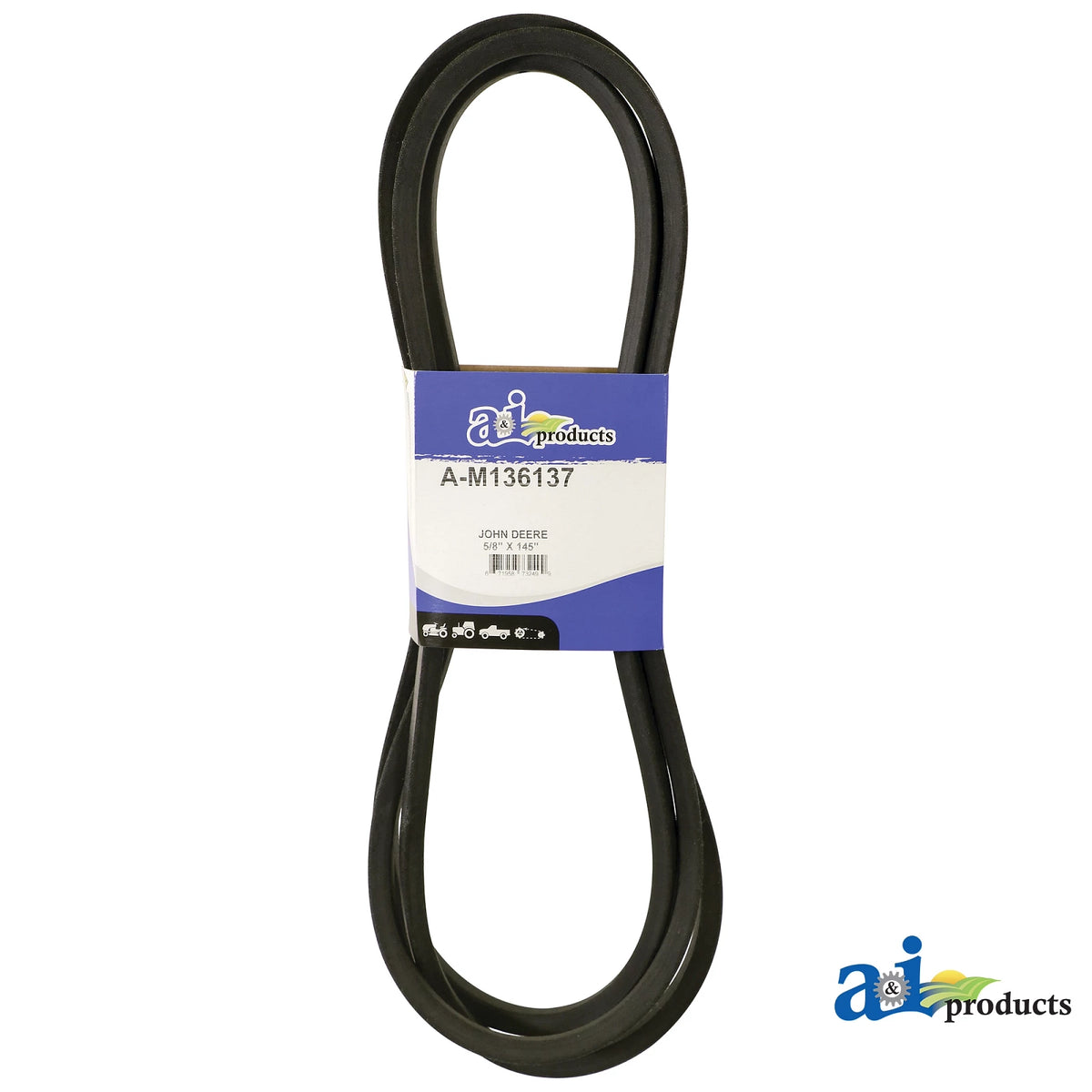A-M136137: Fits John Deere A-M136137 HB Section V-Belt, Effective Length 3691.99 mm (145.35 inch) – Replacement