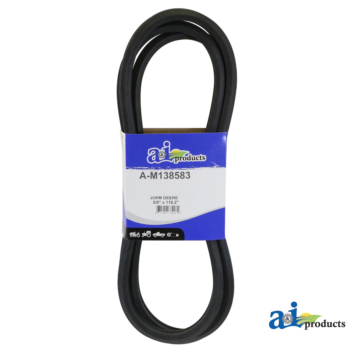 A-M138583: Fits John Deere A-M138583 Mower Deck Drive V-Belt, Effective Length 2921 mm (115 inch) – Replacement
