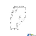A-R141527: Fits John Deere A-R141527 Left Side Glass Door – Replacement