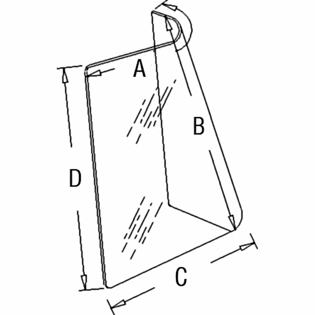A-R201575: Fits John Deere A-R201575 Glass Cab Window, Right Side – Replacement