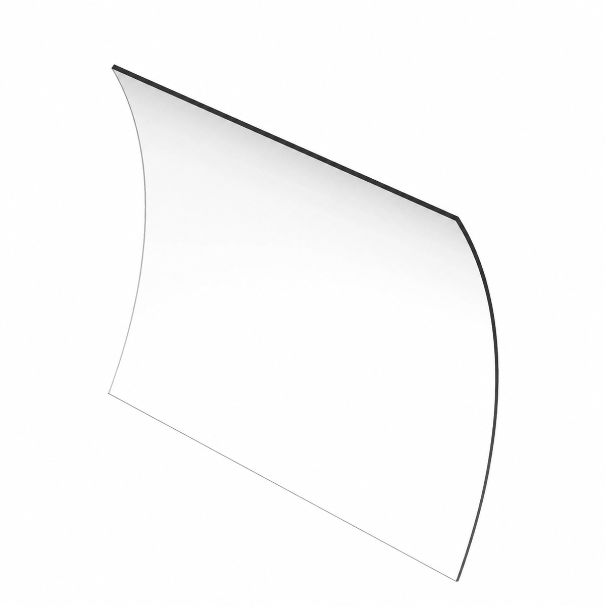 A-R50753: Fits John Deere A-R50753 Upper Front Glass Windowpane, Right Side – Replacement