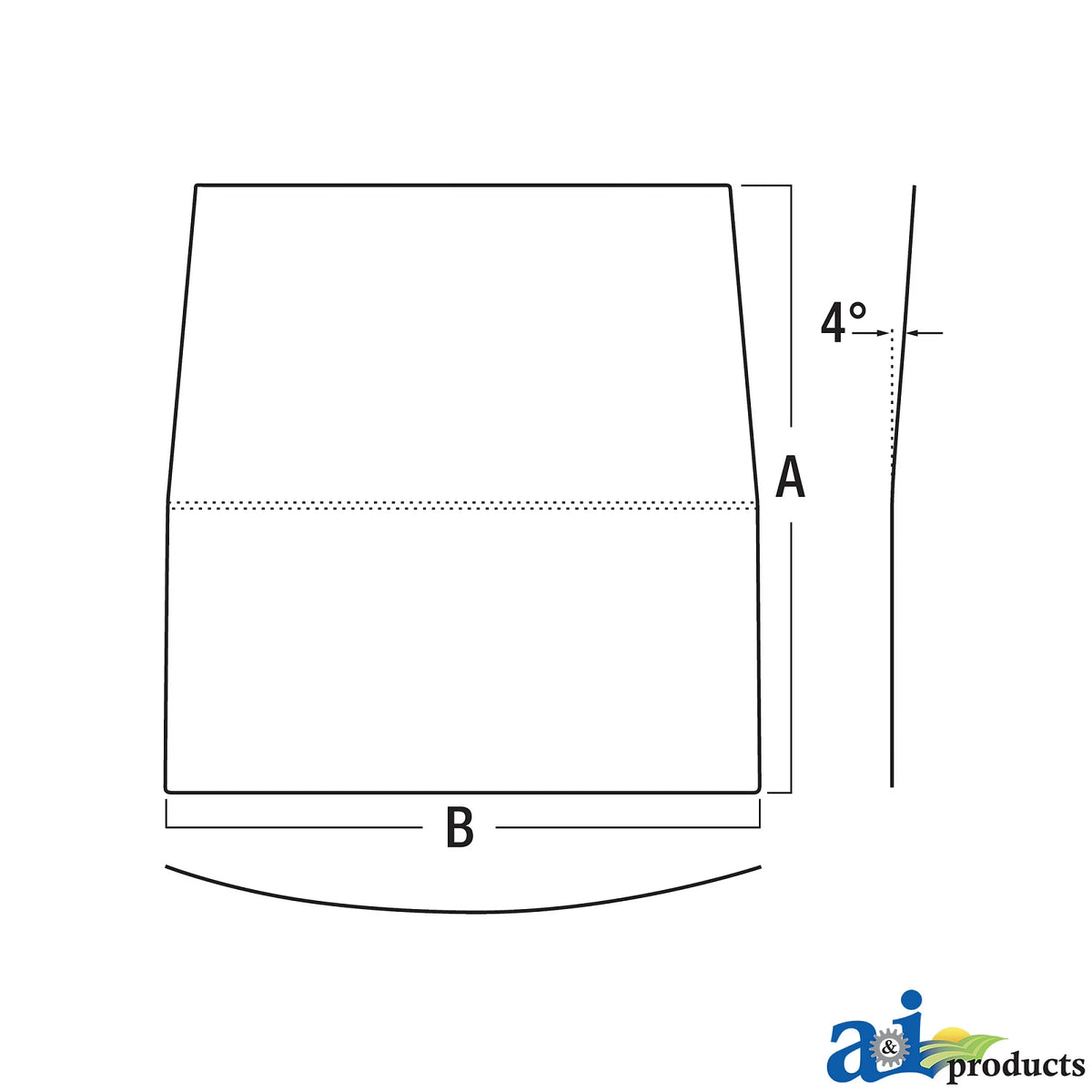 A-R537494: Fits John Deere A-R537494 Front Windshield – Replacement