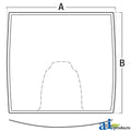 A-R553458: Fits John Deere A-R553458 Laminated Front Windshield – Replacement