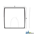 A-R555408: Fits John Deere A-R555408 Laminated Front Windshield – Replacement