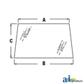 A-R96187: Fits John Deere A-R96187 Windshield – Replacement