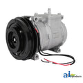 A-RE46657: John Deere A-RE46657 Air Conditioner Compressor with Clutch, 12 Volt