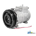 A-RE64024: Fits John Deere A-RE64024 Air Conditioner Compressor with Clutch, 12 Volts – Replacement