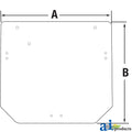 A-SU34370: Fits John Deere A-SU34370 Upper Rear Windowpane – Replacement