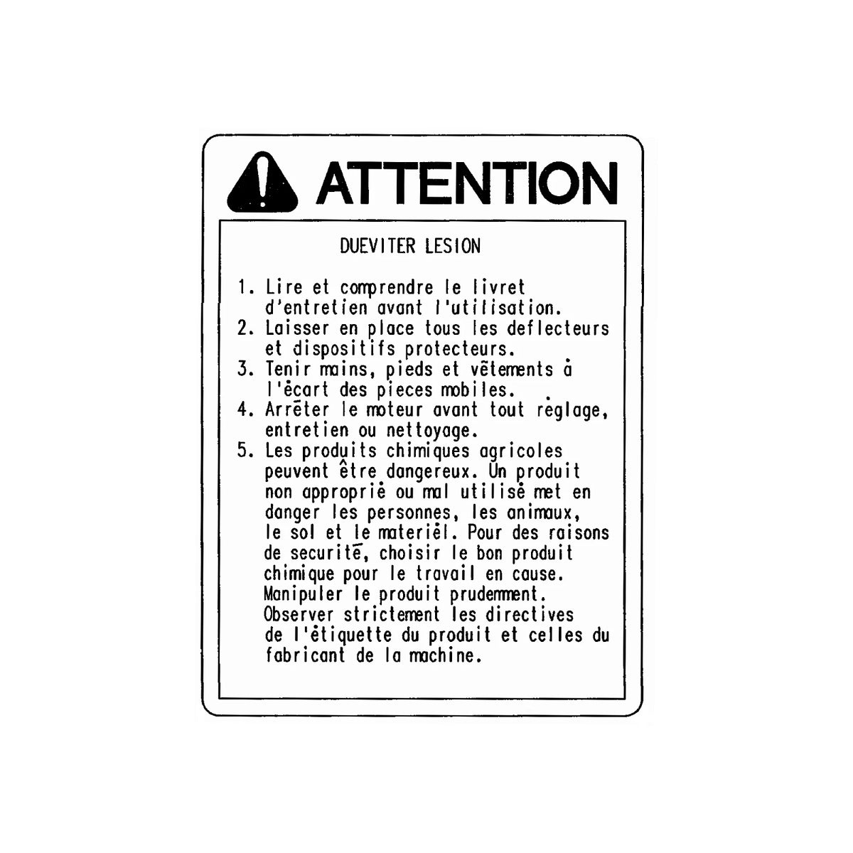 A54613: Fits John Deere A54613 Sign – Genuine OEM