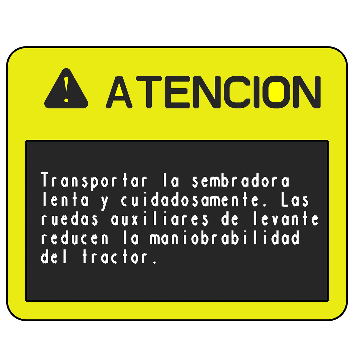 A55105: Fits John Deere A55105 Safety Sign, Caution, Spanish – Genuine OEM
