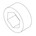 A62180: Fits John Deere A62180 Round Outer Diameter Hexagonal Inner Diameter Bushing – Genuine OEM