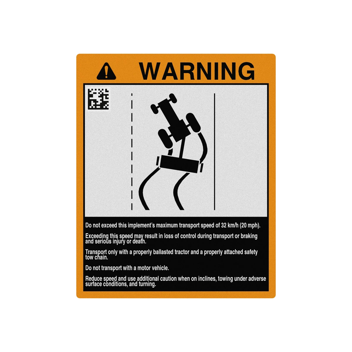 A72502: Fits John Deere A72502 Warning Label, Control Steer Breaks – Genuine OEM