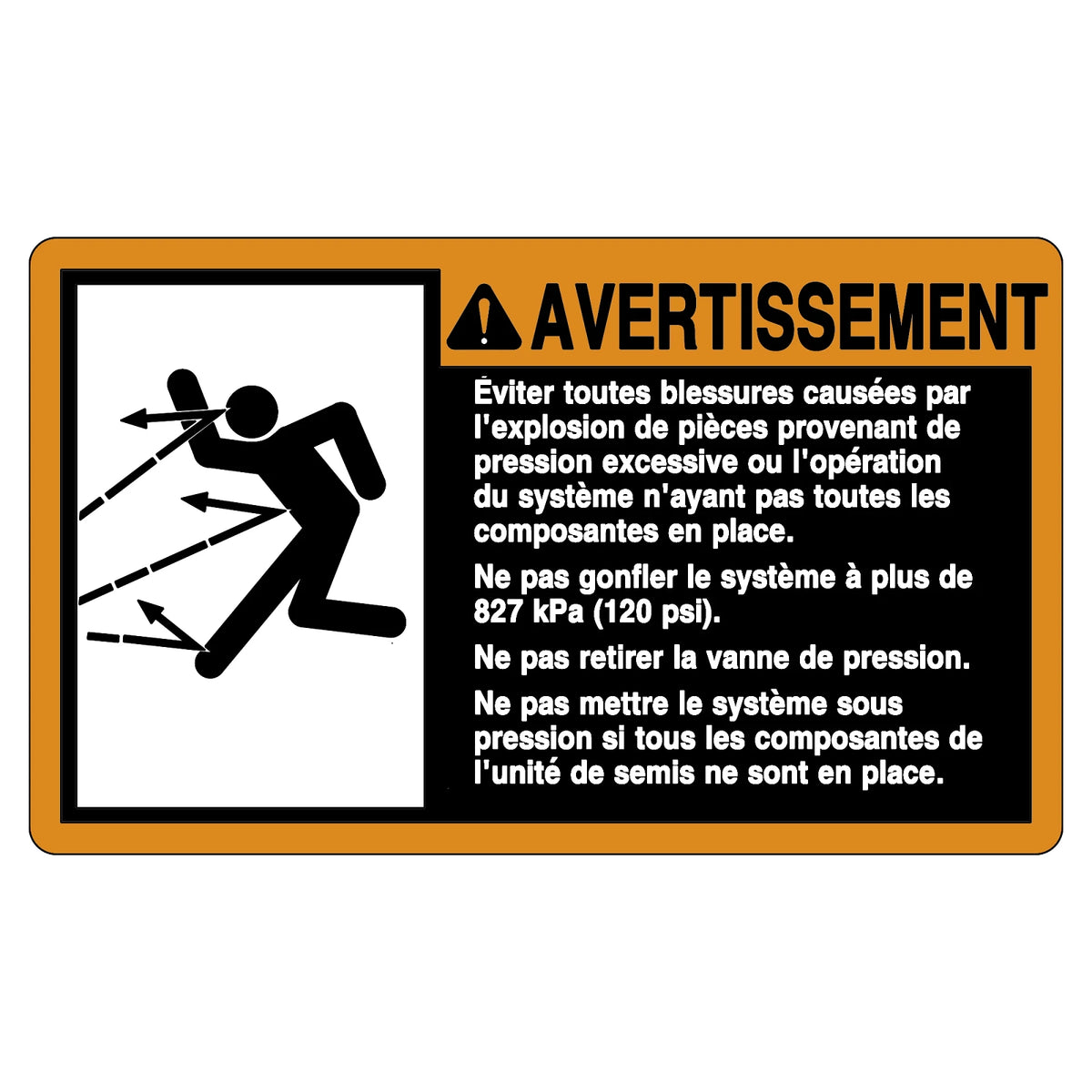 A78692: Fits John Deere A78692 Safety Sign, Warning, French – Genuine OEM