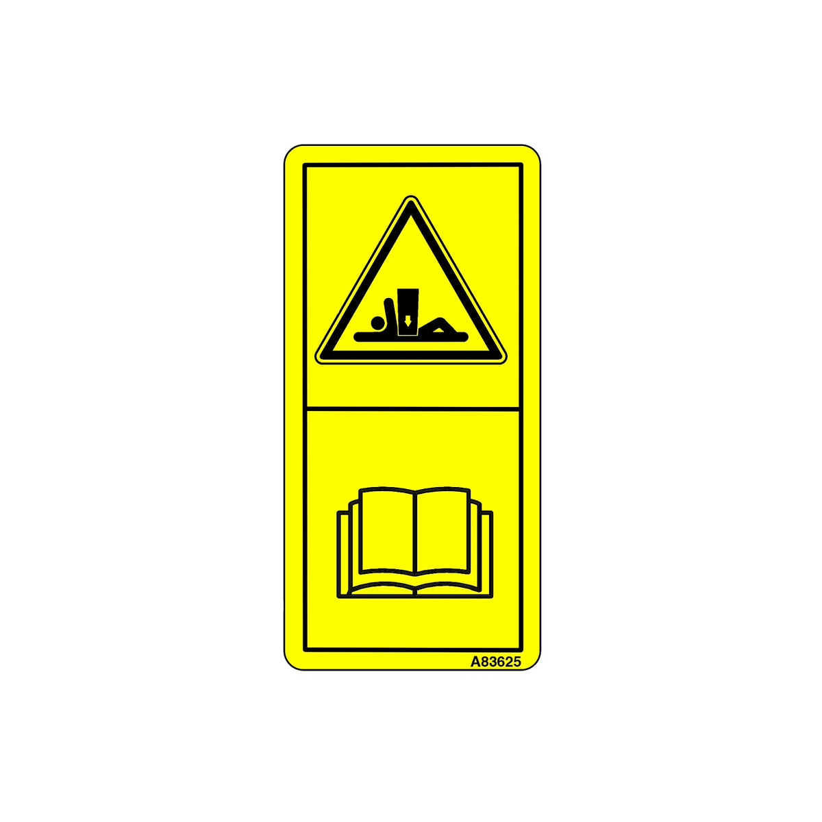 A83625: Fits John Deere A83625 Disconnect Position, Text Free Label – Genuine OEM