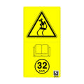 A84322: Fits John Deere A84322 Inhale Risk Text Free Label – Genuine OEM