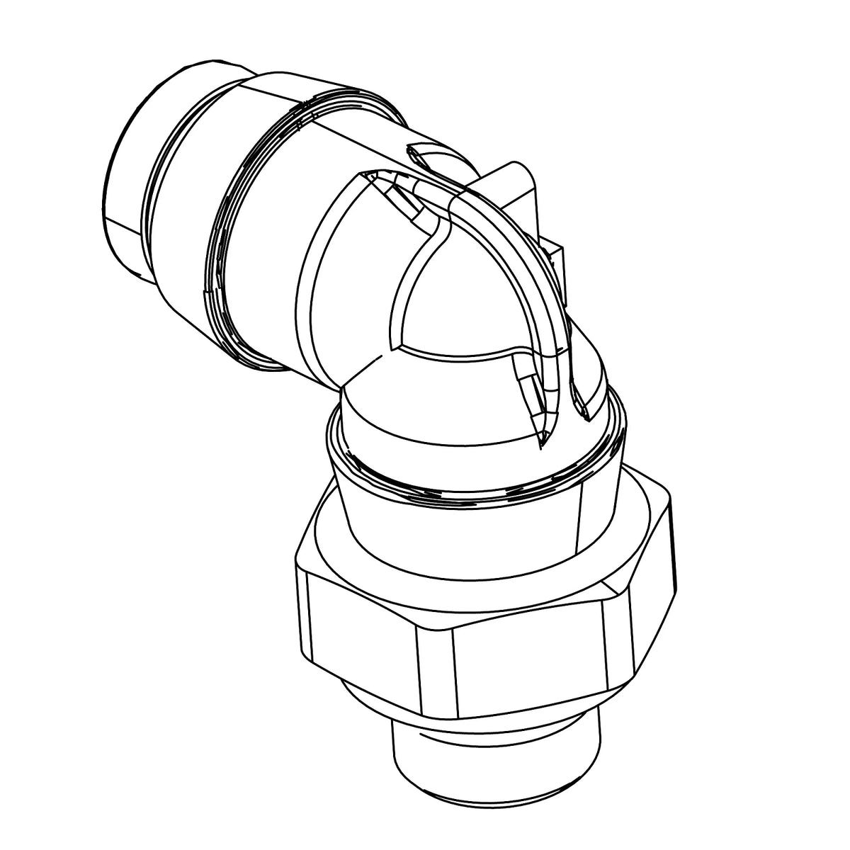 A85801: Fits John Deere A85801 90 Degree Elbow Fitting – Genuine OEM