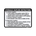 A89171: Fits John Deere A89171 Hydraulic Coupling Label, English – Genuine OEM
