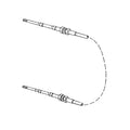 AH128452: Fits John Deere AH128452 Feeder House Reverser Foot Control Push Pull Cable – Genuine OEM