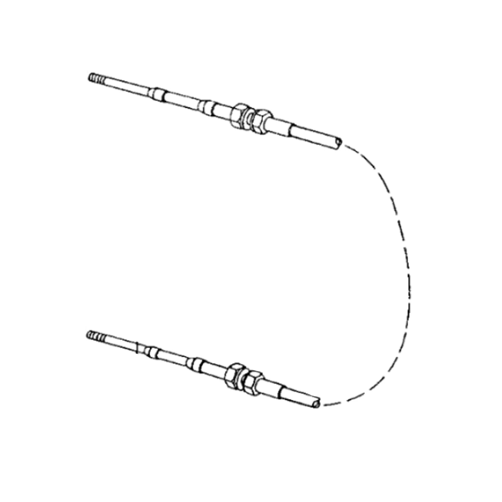 AH128452: Fits John Deere AH128452 Feeder House Reverser Foot Control Push Pull Cable – Genuine OEM