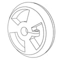 AH134873: Fits John Deere AH134873 Separator Fan Drive Pulley – Genuine OEM
