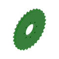 AH135613: Fits John Deere AH135613 Feeder House Lower Shaft Drive Sprocket – Genuine OEM