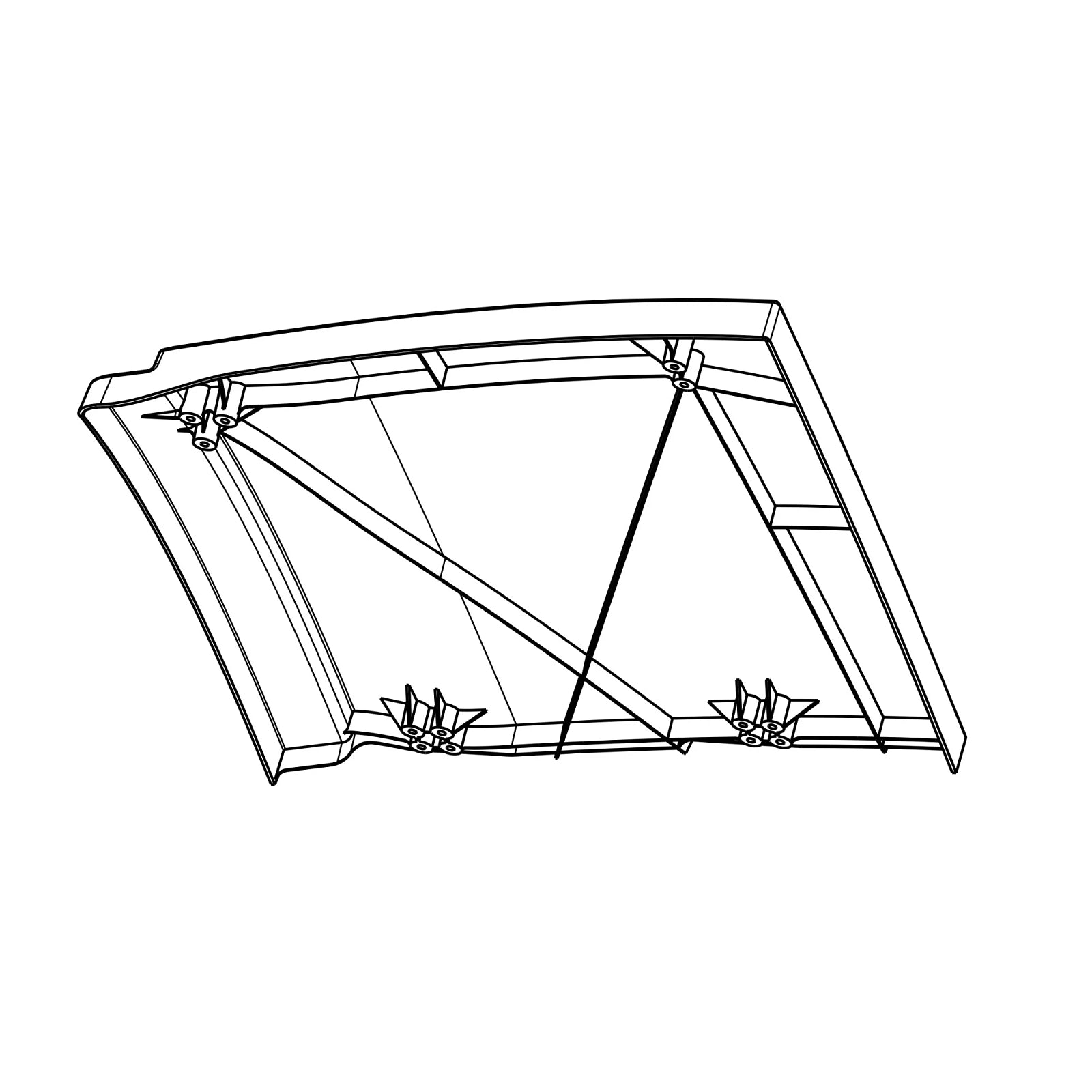 AH168357: Fits John Deere AH168357 Narrow Foldback Door – Genuine OEM