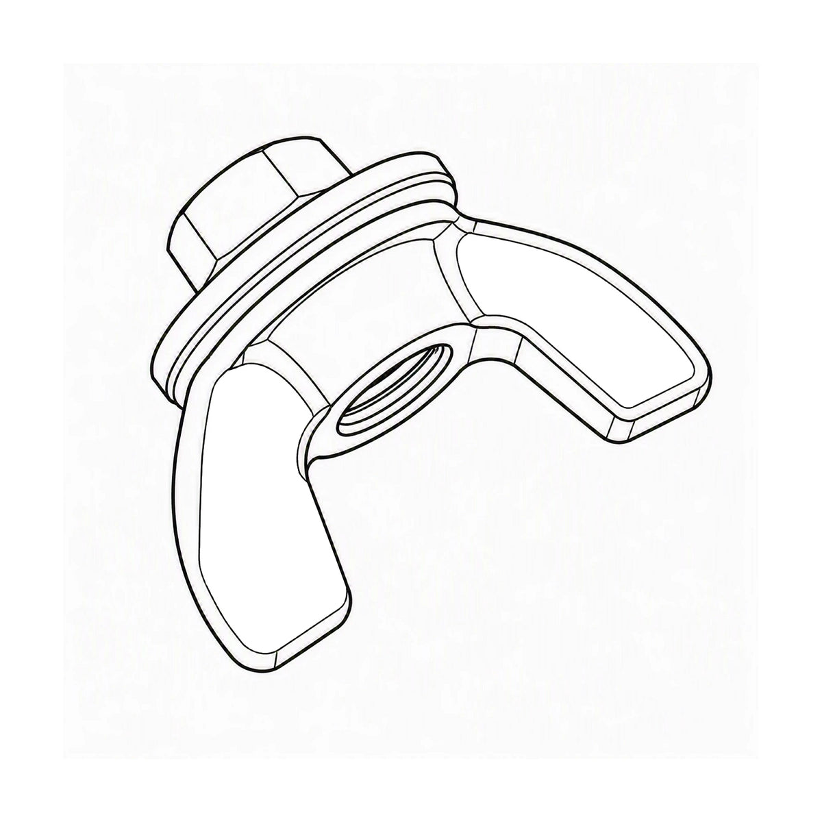 AH20849: Fits John Deere AH20849 Wing Nut with Gasket, 7/16" – Genuine OEM