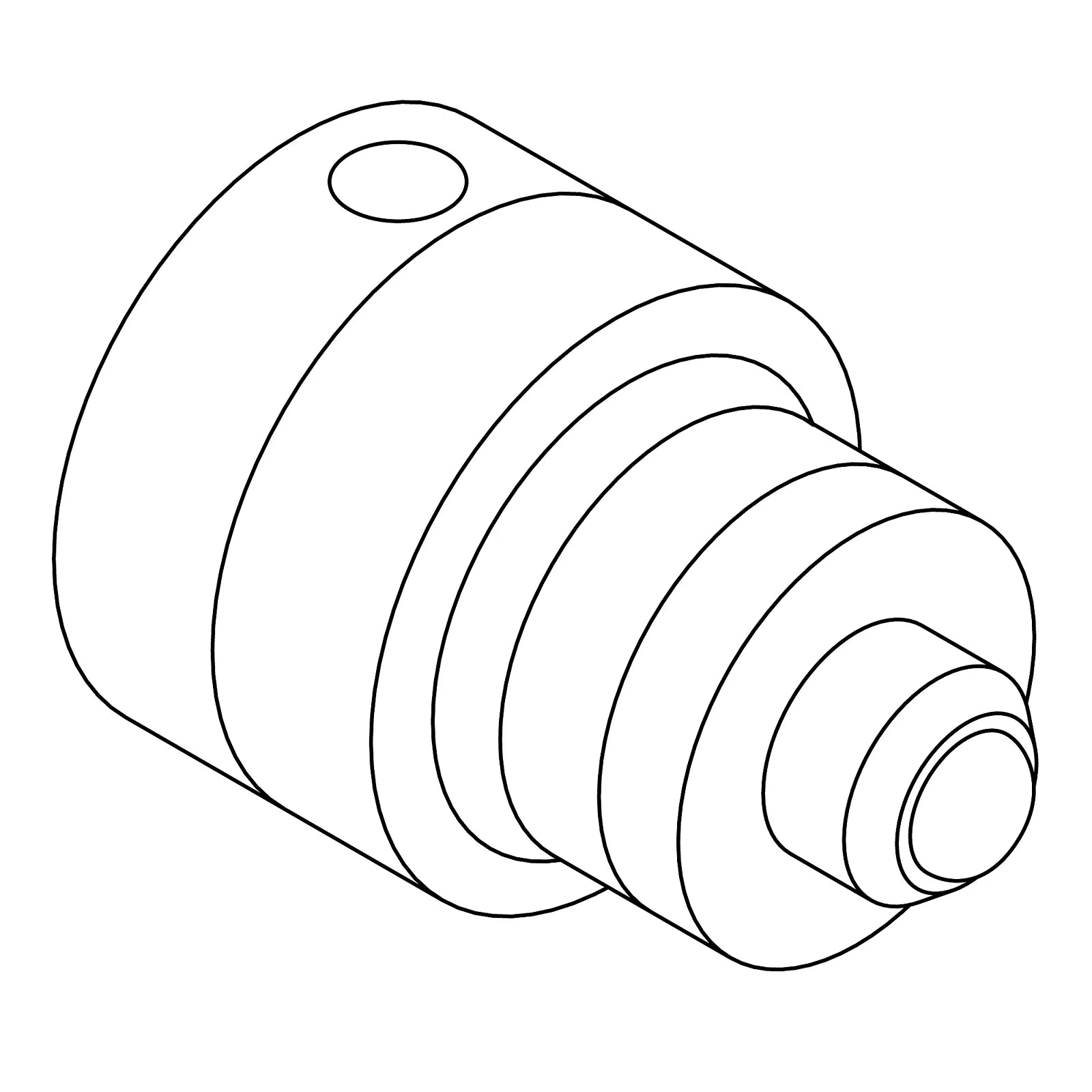 AH221422: AH221422: Back-Up Alarm Adapter Fitting