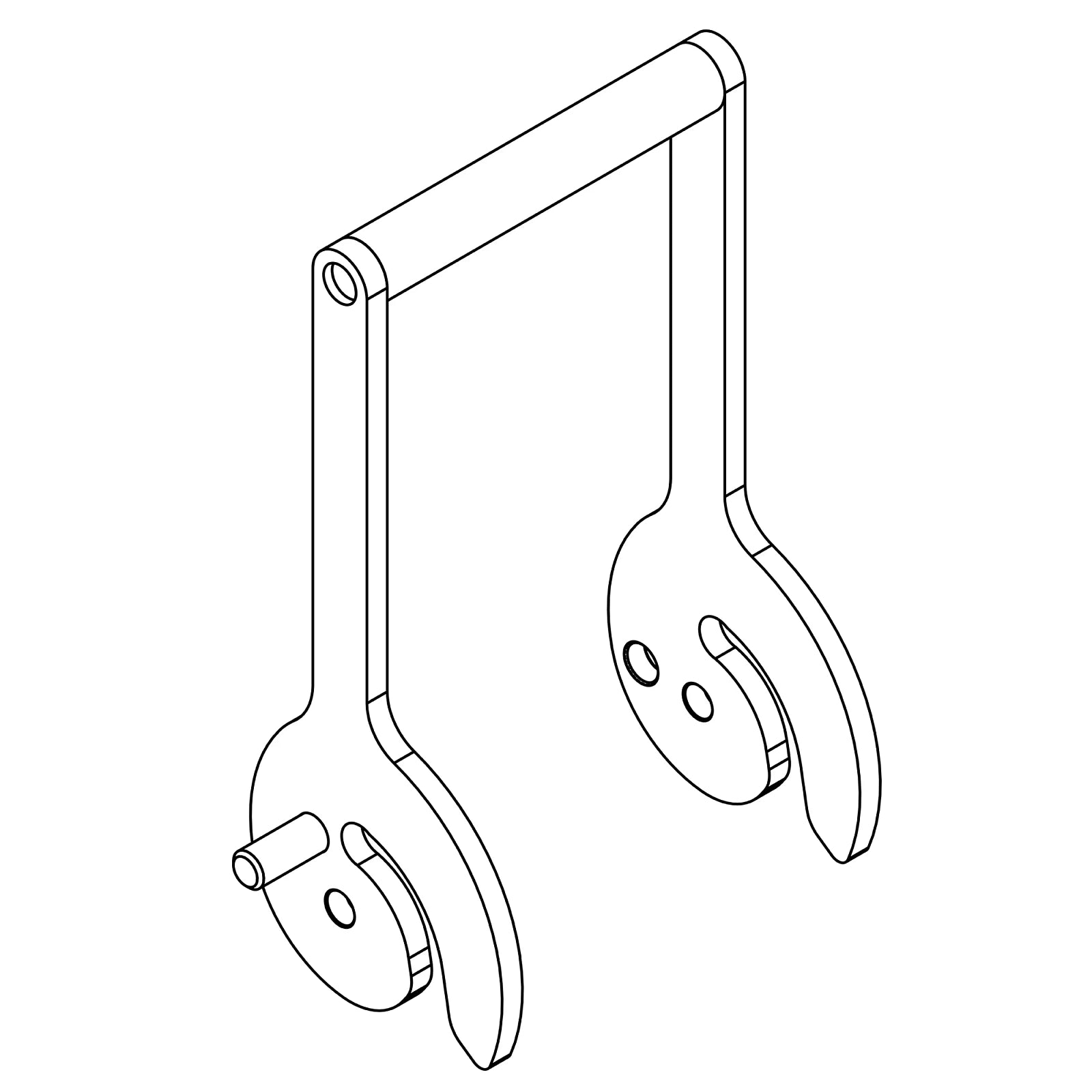 AH226463: John Deere AH226463 Single Point Coupling Lever