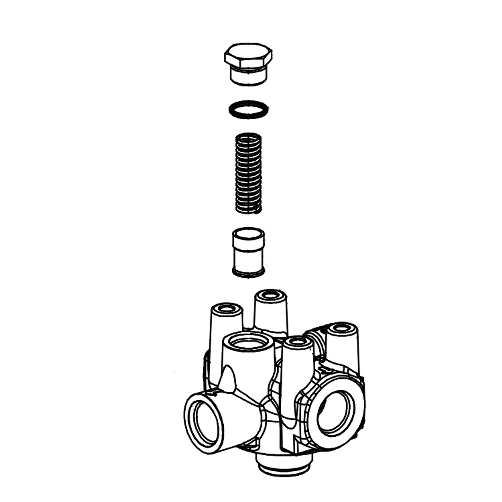 AH227847: Fits John Deere AH227847 Hydraulic Oil Filter Head – Genuine OEM