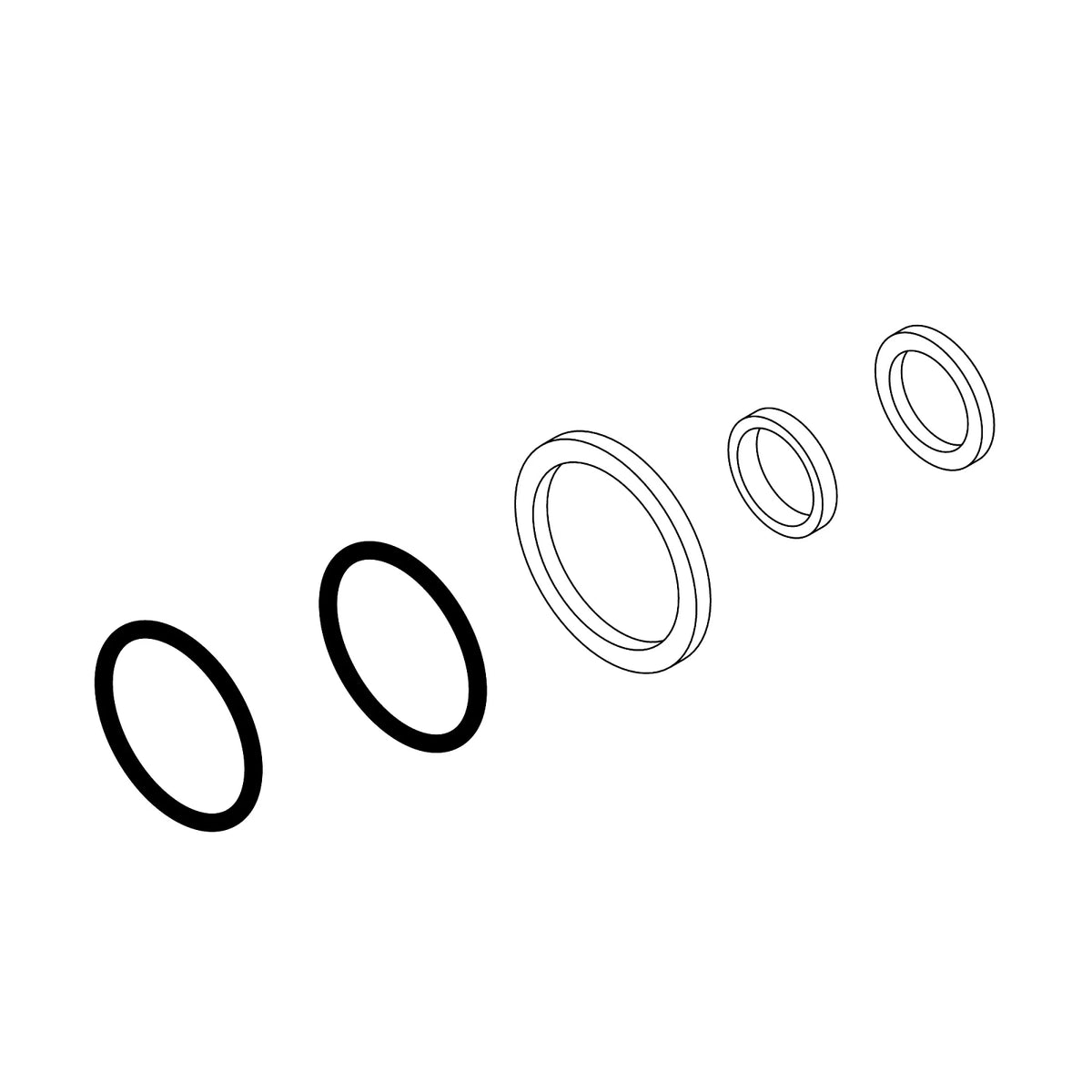 AHC16986: Fits John Deere AHC16986 Hydraulic Cylinder Rod Seal Kit – Genuine OEM