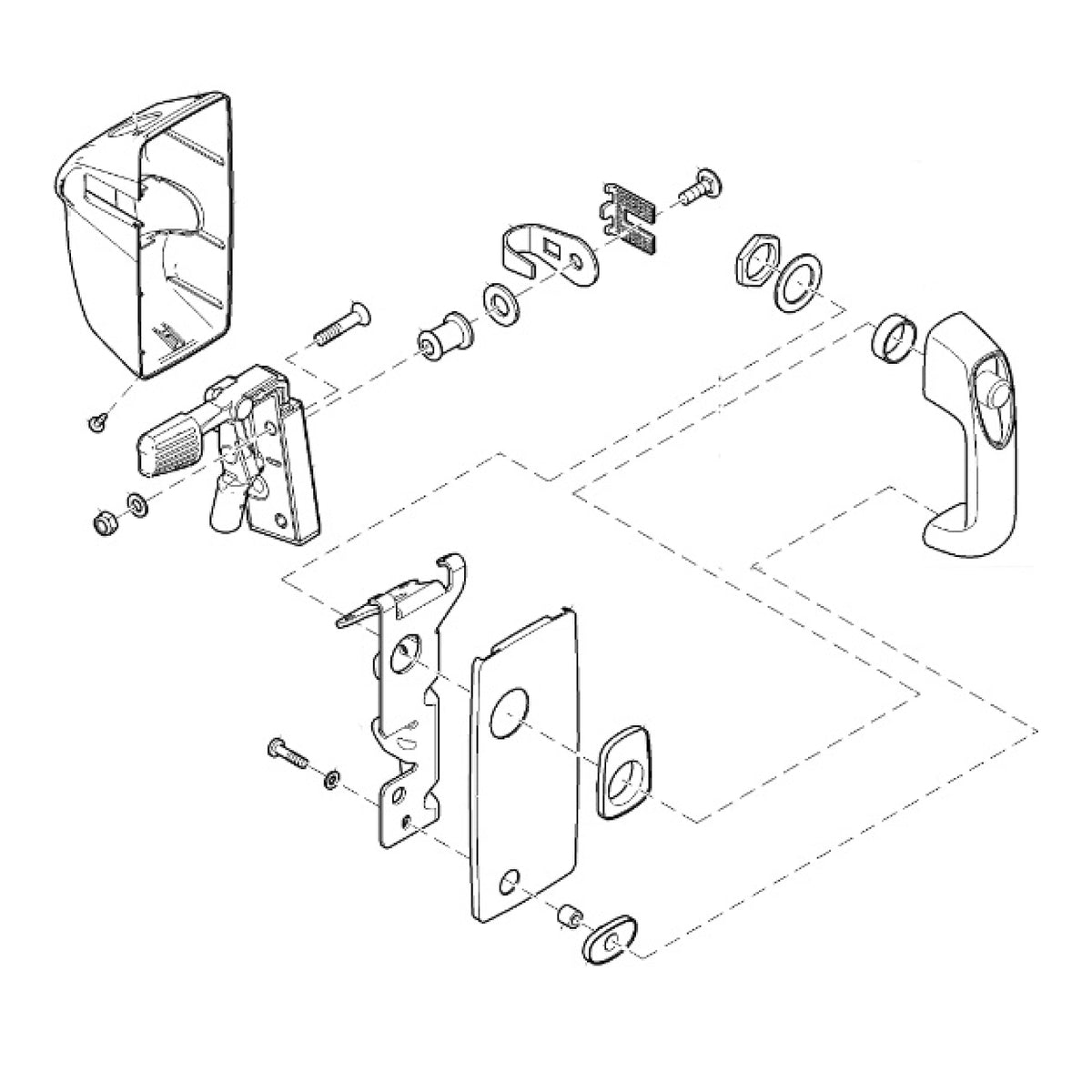 AL115310: Fits John Deere AL115310 Left Side Door Handle Kit – Genuine OEM