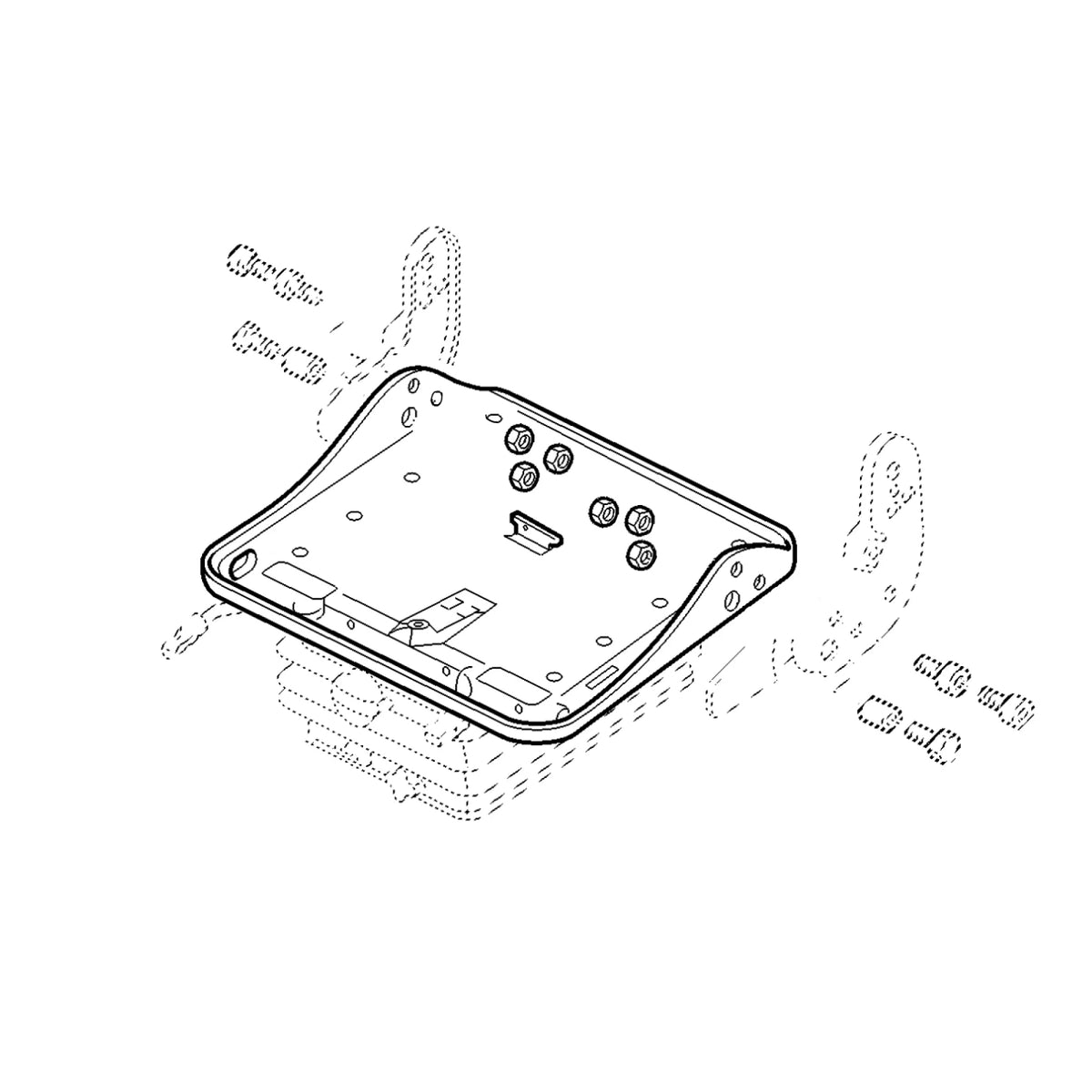 AL117277: Fits John Deere AL117277 Seat Comfort Plate – Genuine OEM
