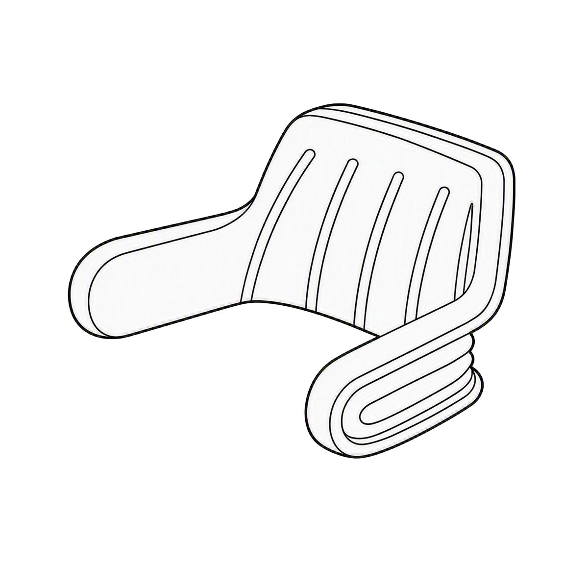 AL151008: Fits John Deere AL151008 Seat Backrest Yellow Cushion – Genuine OEM