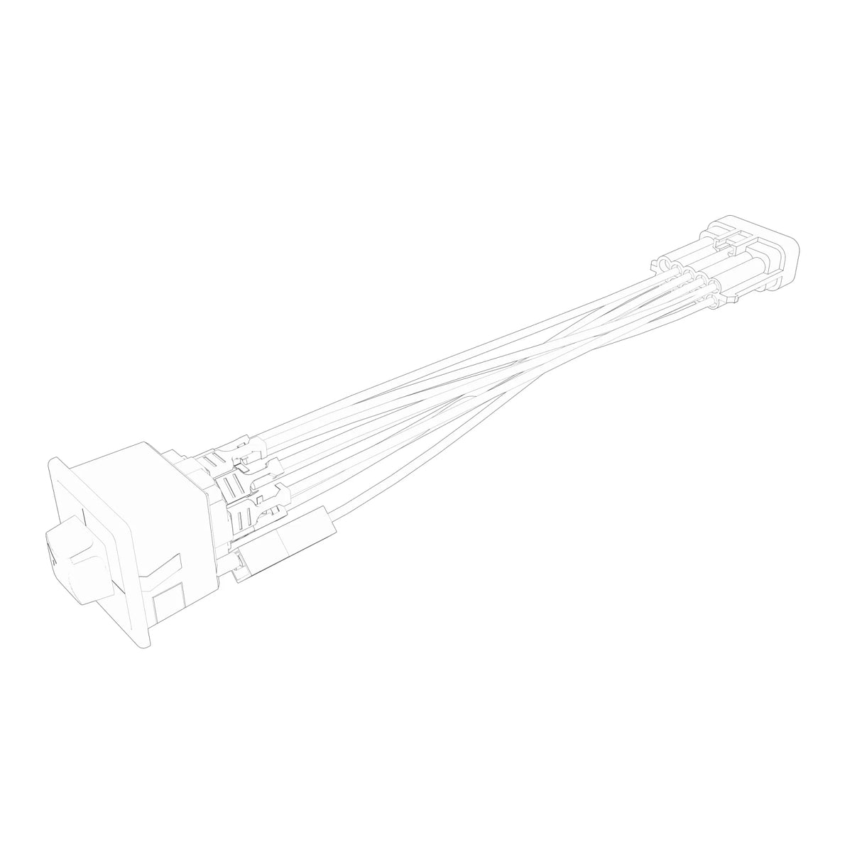 AL156864: Fits John Deere AL156864 Mirror Adjustment Switch Adapter Wiring Harness – Genuine OEM