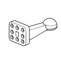 AL163495: Fits John Deere AL163495 Trailer Coupling Drawbar Version A, Hole Pattern 100mm X 100mm – Genuine OEM