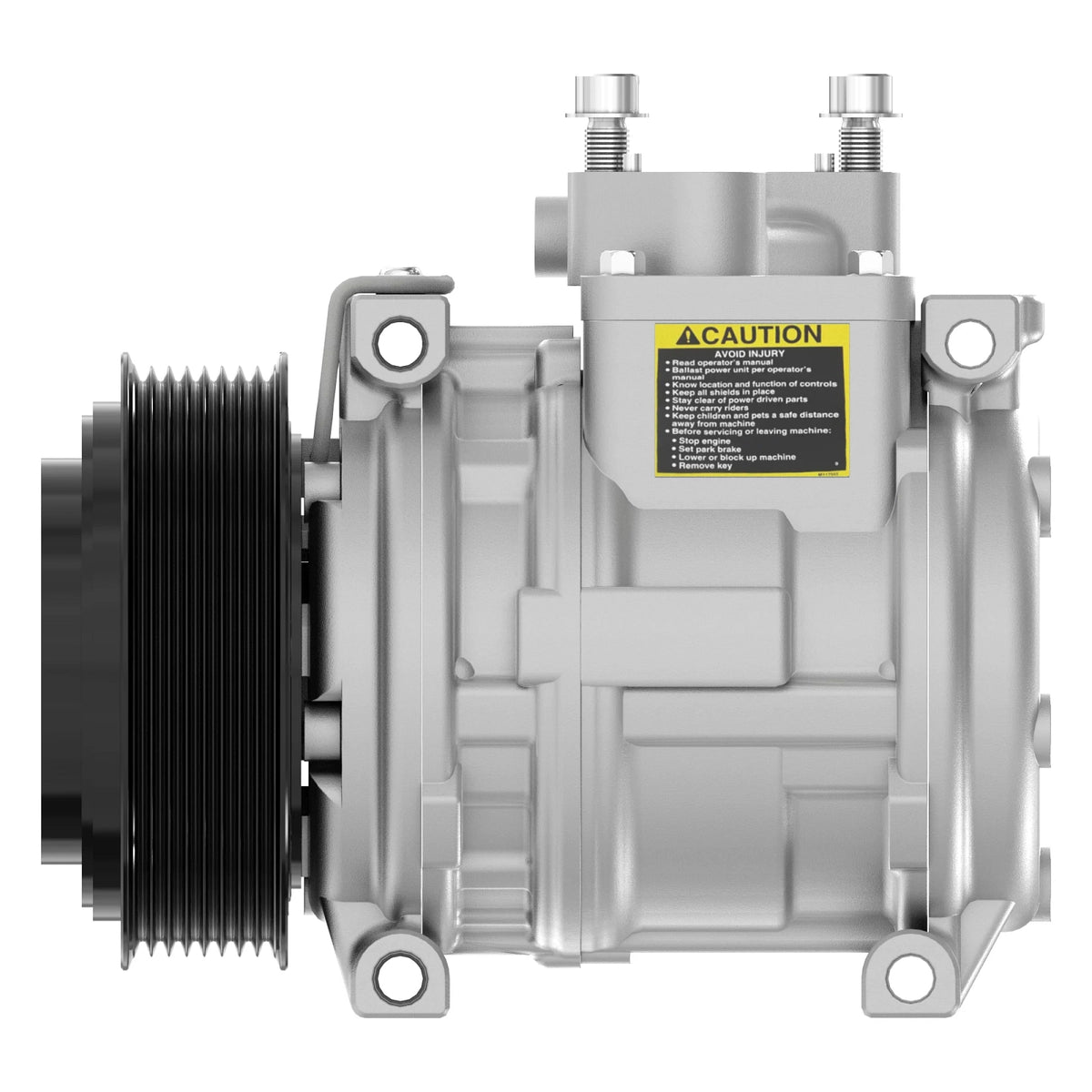 AL176858: Fits John Deere AL176858 Air Conditioner Compressor with Clutch, 12 Volt – Genuine OEM