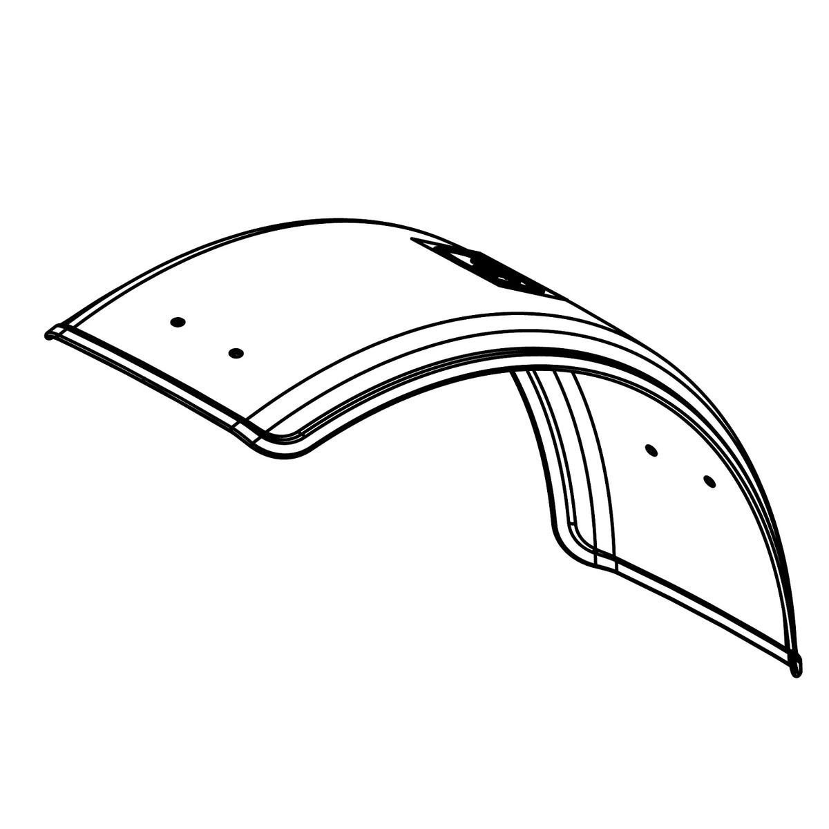 AL180327: Fits John Deere AL180327 MFWD (4WD) Front Fenders, 16.5 inch (420 mm) Wide – Genuine OEM