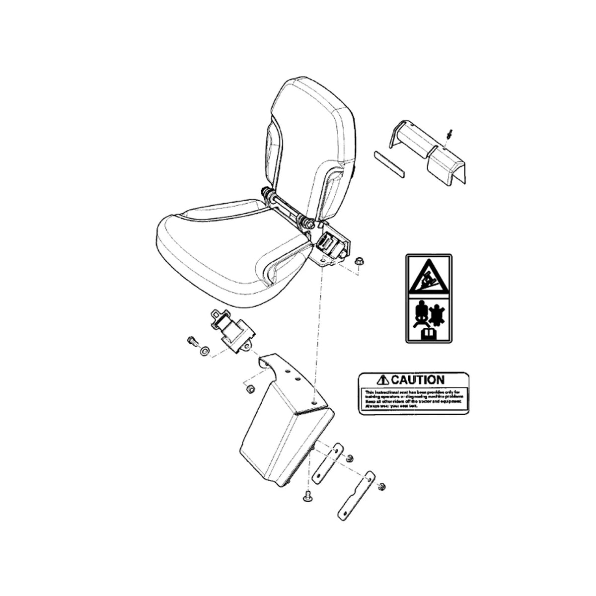 AL204298: Fits John Deere AL204298 Instructional Seat Installation Attachment – Genuine OEM