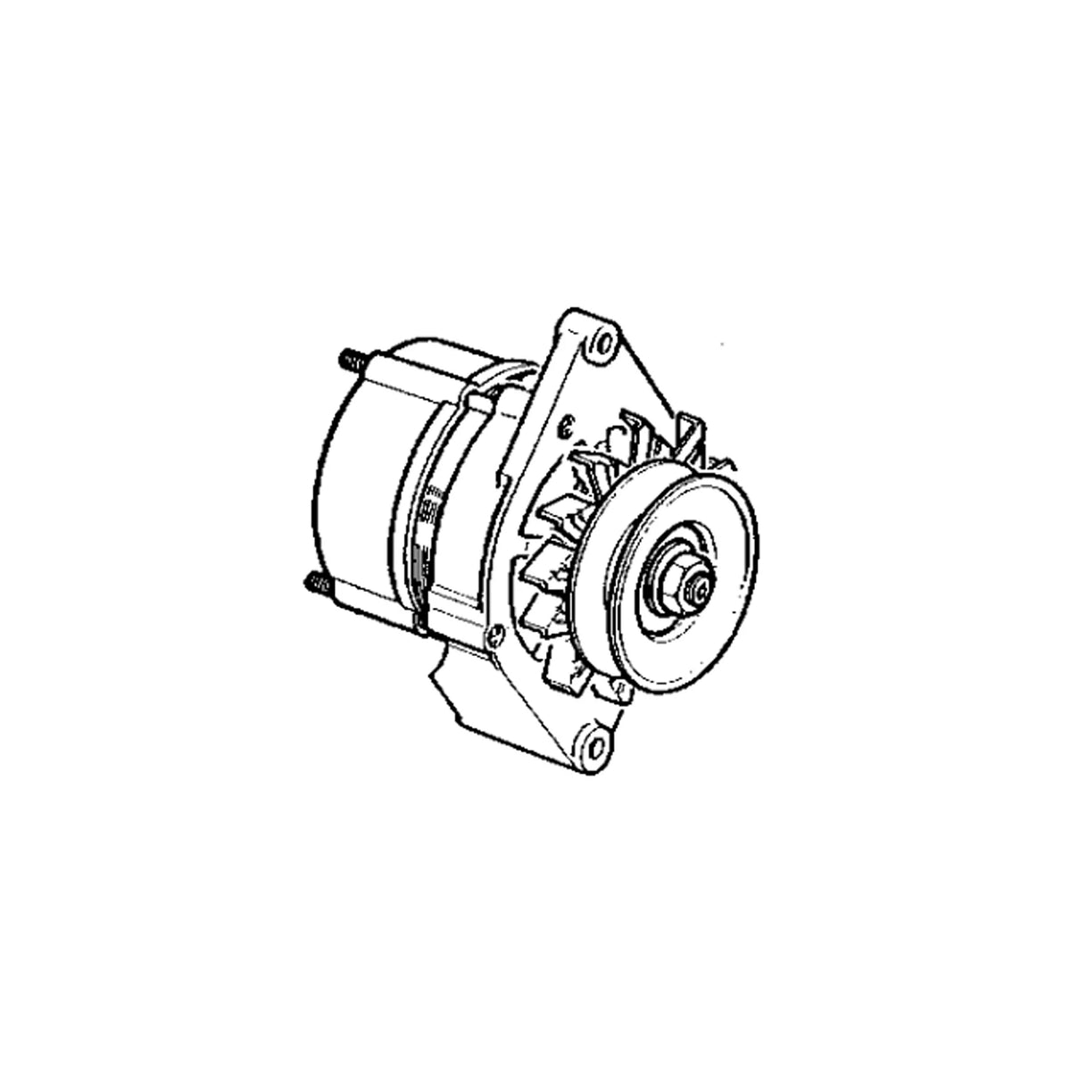 AL207585: Fits John Deere AL207585 External Fan Alternator, 14 Volts, 55 Amp – Genuine OEM