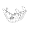AL209453: Fits John Deere AL209453 Right Side Headlight Bezel – Genuine OEM