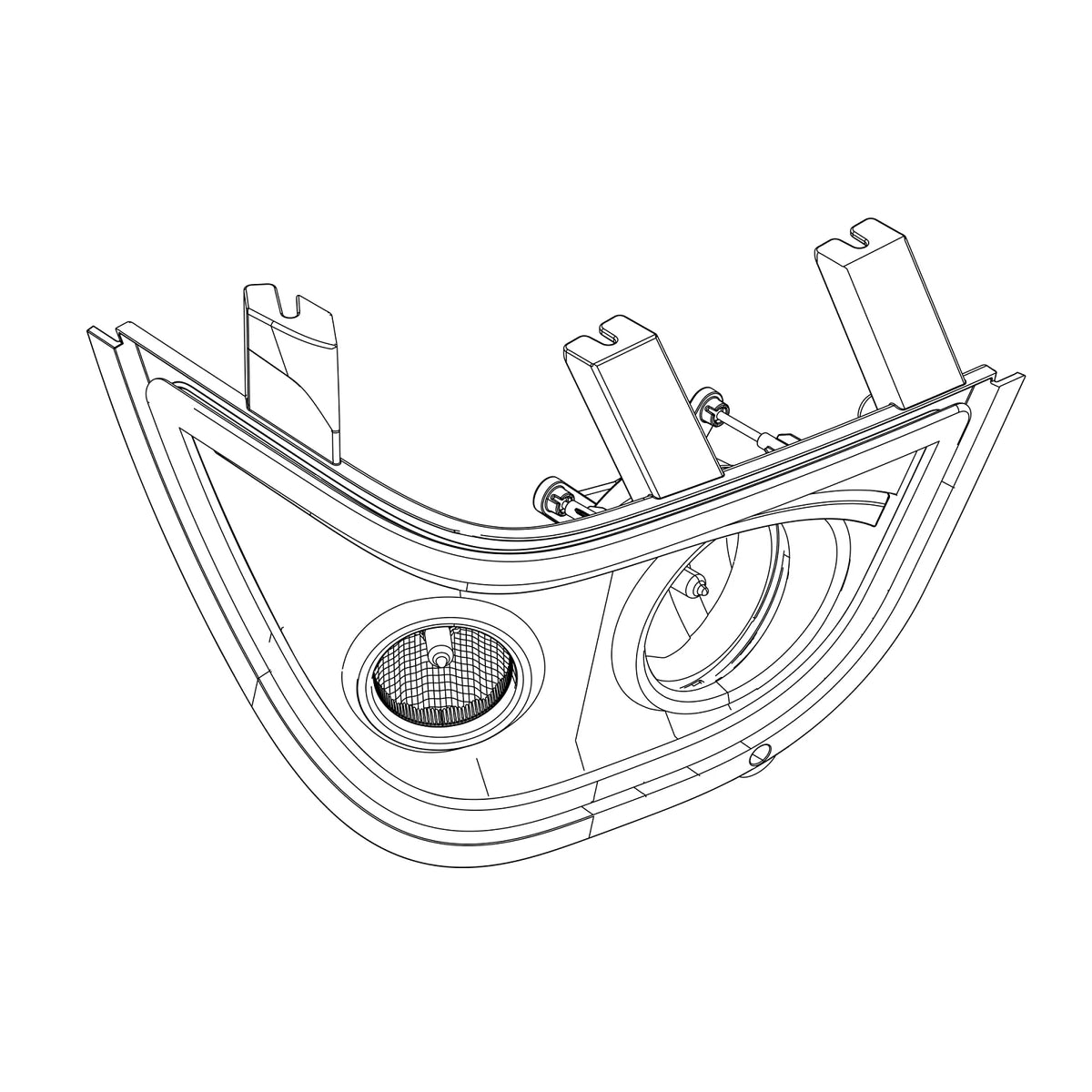 AL209453: Fits John Deere AL209453 Right Side Headlight Bezel – Genuine OEM