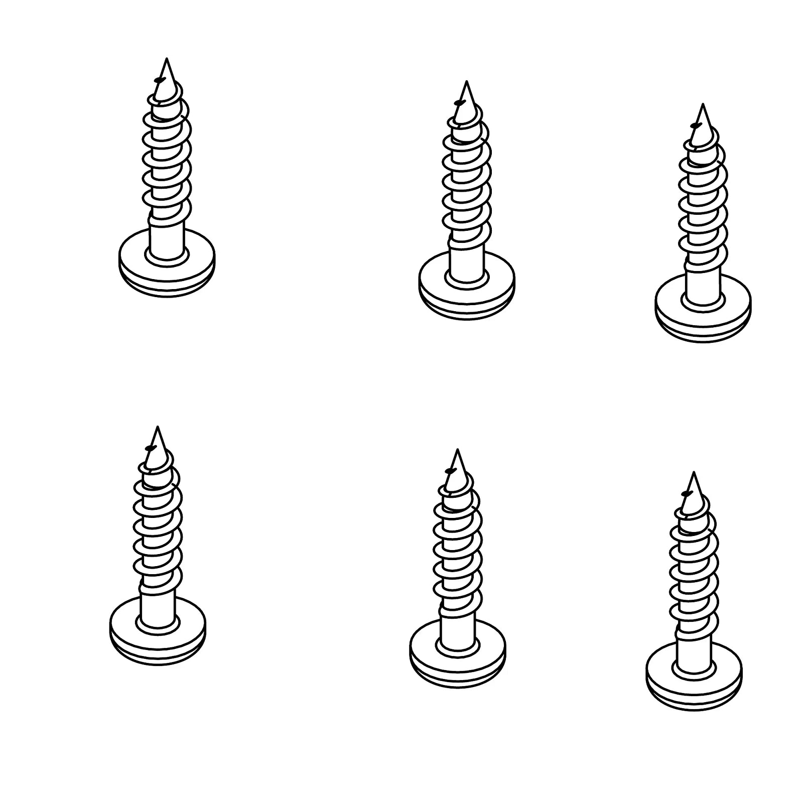AL210871: Fits John Deere AL210871 Seat Cushion Round Head Screw – Genuine OEM