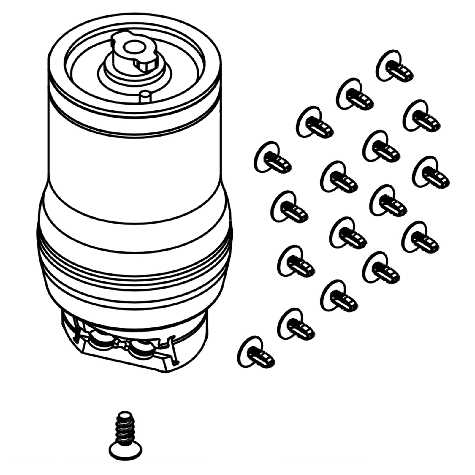AL210889: Fits John Deere AL210889 Air Spring – Genuine OEM