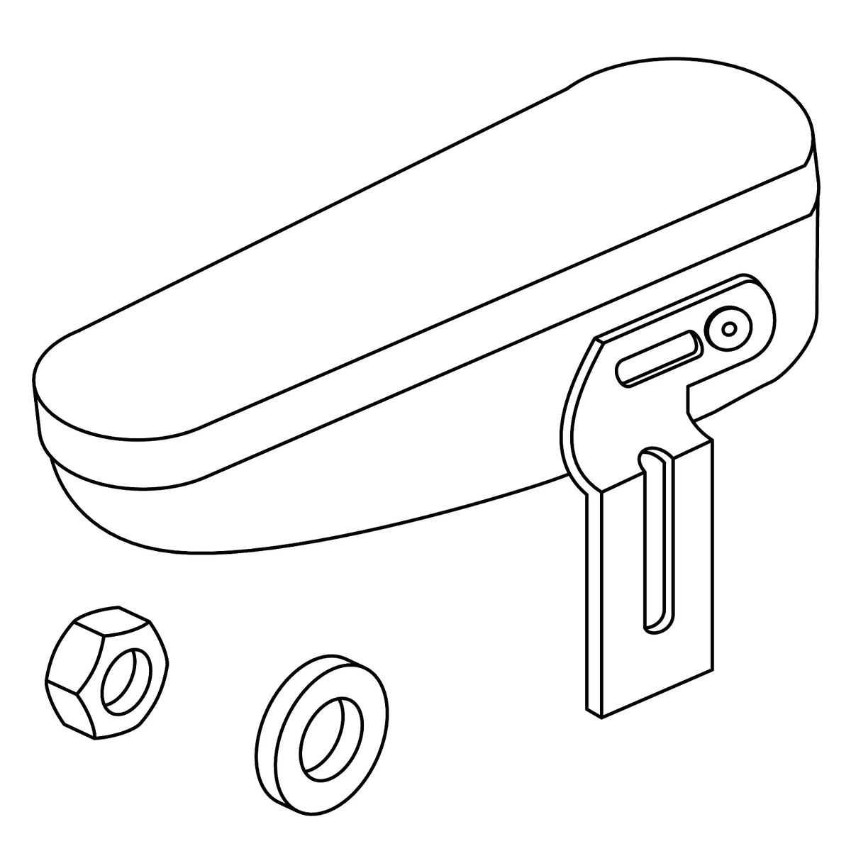 AL223508: Fits John Deere AL223508 Left Side Armrest Kit – Genuine OEM