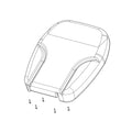 AL224109: Fits John Deere AL224109 Fabric Seat Backrest Cushion – Genuine OEM