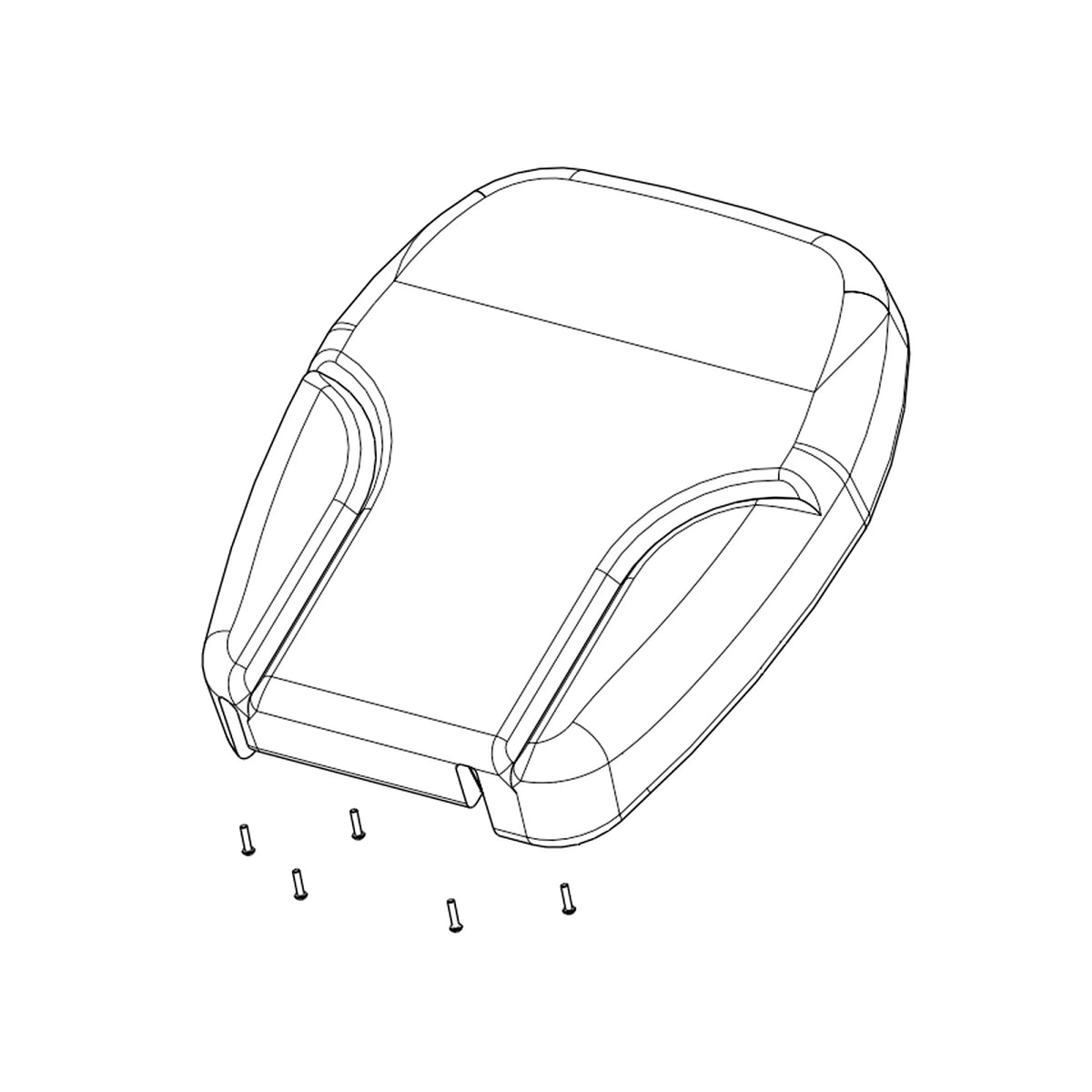 AL224109: Fits John Deere AL224109 Fabric Seat Backrest Cushion – Genuine OEM