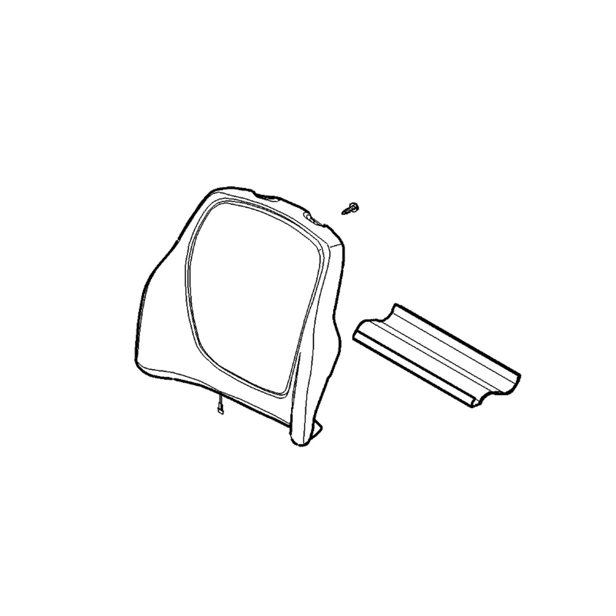 AL224593: Fits John Deere AL224593 Fabric Seat Backrest Cushion – Genuine OEM