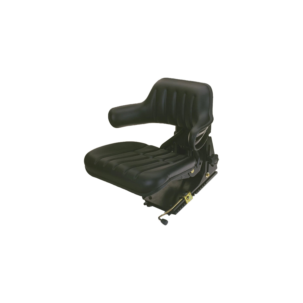 AL56097: Fits John Deere AL56097 Deluxe Black Seat with Angled Support – Genuine OEM