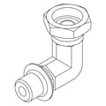 AM123132: Fits John Deere AM123132 90 Degree Elbow Fitting – Genuine OEM